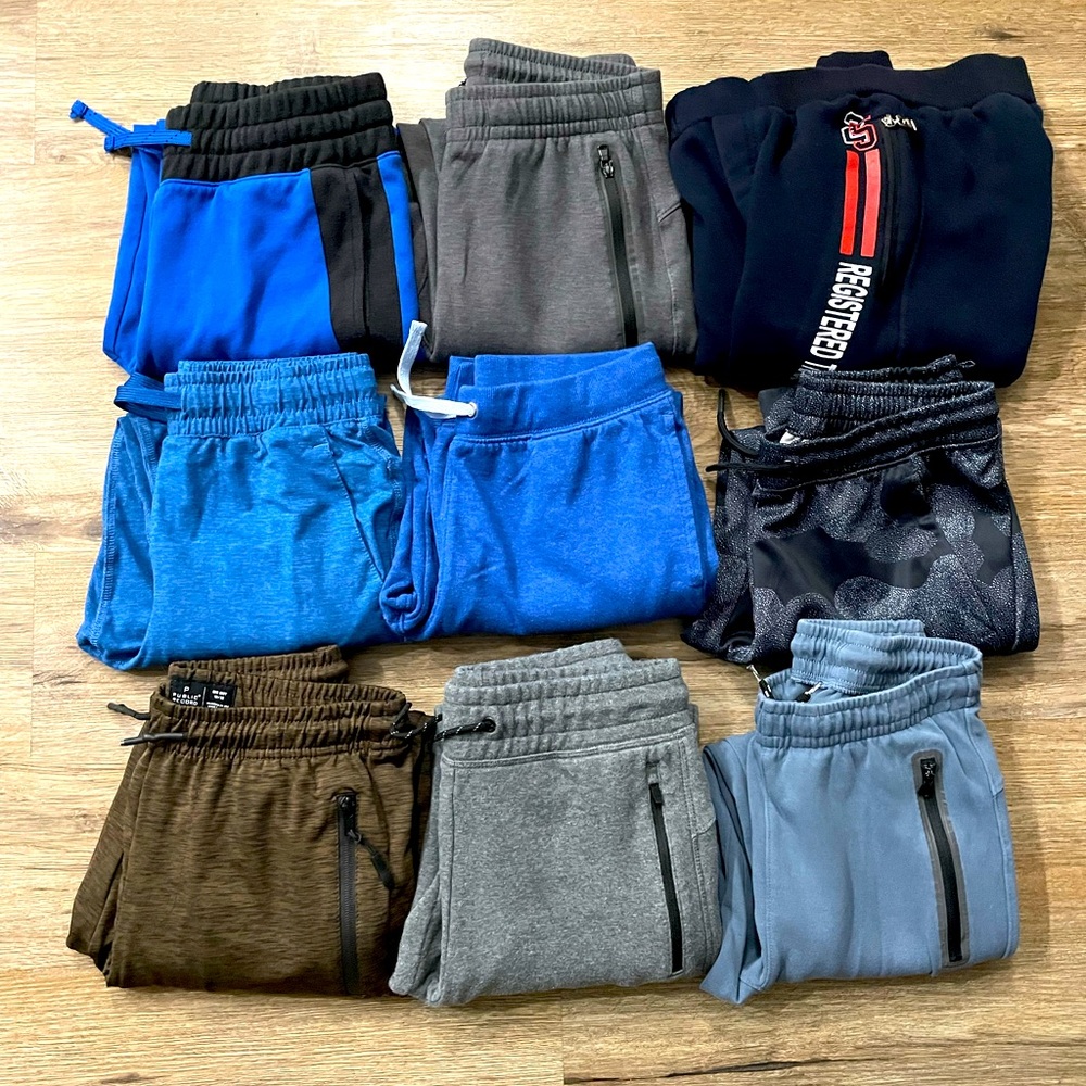 Boys bundle long pants joggers size 10-12